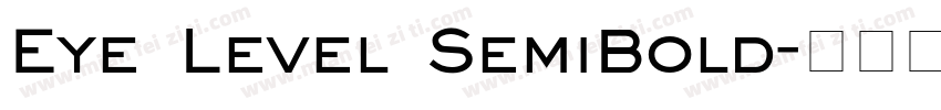 Eye Level SemiBold字体转换